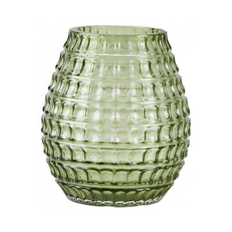 Villa Collection, Skleněná Váza se vzorem Green | Zelená