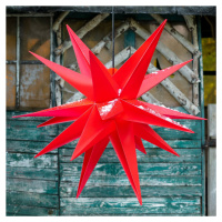 STERNTALER Dekorační hvězda XXL venkovní 18cípá Ø80cm červená