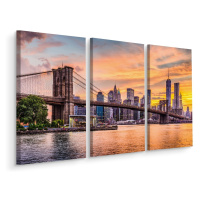 Vícedílné plátno New York City Panoramatická Krajina Varianta: 80x120