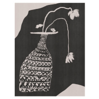 Ilustrace Monochrome Vase Still Life, Little Dean, 30x40 cm