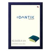 DANTIK rámeček 42 × 59,4, LEDVINKA modrý plexi čiré