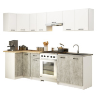 Kuchyňský set OLIVIA 3M - bílá/beton