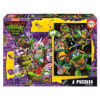 Puzzle Ninja Turtles Educa 2 x 500 dílků a Fix lepidlo