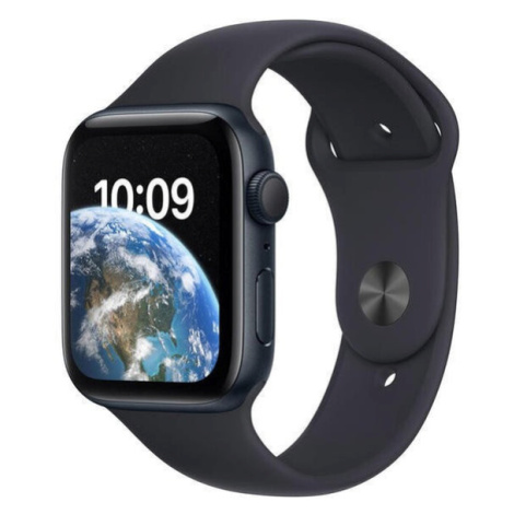 Apple Watch SE, 44mm, černá, sportovní řemínek, černá