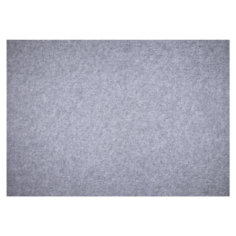Vopi koberce AKCE: 80x182 cm Metrážový koberec Quick step šedý - neúčtujeme odřezky z role! - Be