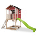 Domeček cedrový na pilířích Loft 700 Red Exit Toys s voděodolnou střechou pískovištěm a 2,28 m s