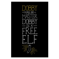 Umělecký tisk Harry Potter - Free Dobby, (26.7 x 40 cm)