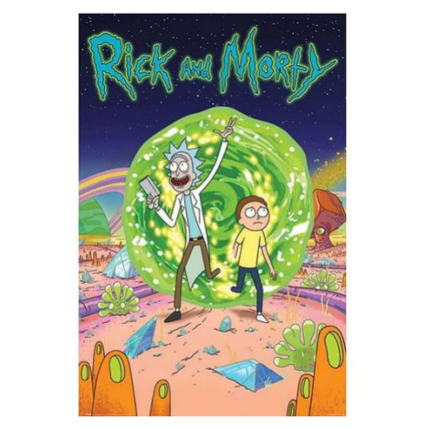 Plakát Rick And Morty - Portal Pyramid