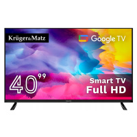 40 Full Hd Google Tv Kruger&Matz DVB-T2/T/C H.265 Hevc