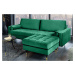 LuxD Designová taburetka Adan 80 cm smaragdově-zelený samet