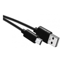 Nabíjecí a datový kabel USB-A 2.0 / mini USB-B 2.0, 2 m, černý