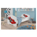 Dětská postel s obrázky - čelo Pepe Rozměr: 160 x 80 cm, Obrázek: Pejsek a Kočička