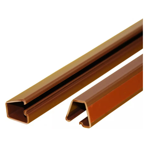 Elektroinstalační lišta samolepící 15x10 mm, délka 2 m, hnědá