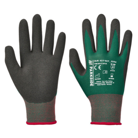 PARKSIDE® Dámské / Pánské pracovní rukavice (10, černá/červená/zelená)