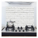Samolepicí kuchyňský panel Crearreda KP White Bricks 67214 Bílé cihly