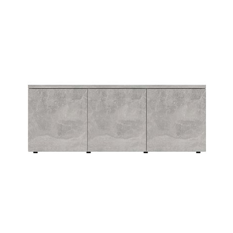 TV stolek betonově šedý 80x34x30 cm dřevotříska SHUMEE