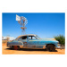 Ilustrace Abandoned vintage car in the desert, Bim, 40 × 26.7 cm