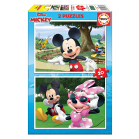 Puzzle Mickey&Friends Educa 2 x 20 dílků od 4 let