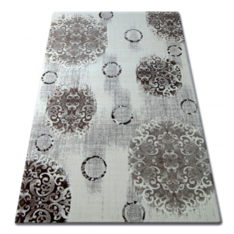 Dywany Lusczow Kusový koberec FLORYA Dyla krémovo-béžový