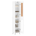 vidaXL Skříň highboard bílá s vysokým leskem 34,5x34x180 cm kompozit