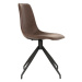 Norddan Designová otočná židle Latasha tmavě hnědá