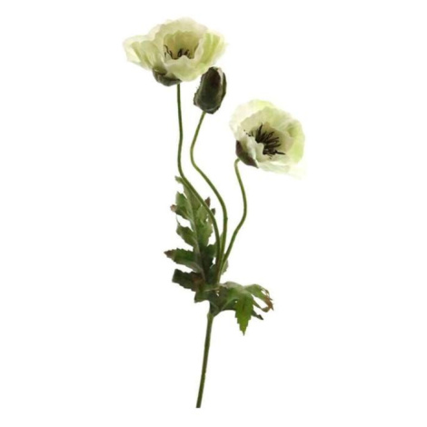 Vlčí mák FLORA řezaný umělý 3 květy krémový 70cm Nova Nature