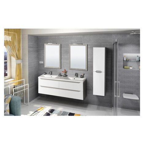 Sapho Koupelnový set WAVE 150, bílá/dub stříbrný