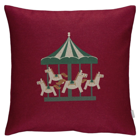 Sander Vlněný povlak na polštář Merry-go-round, 40 x 40 cm, red 825486-01