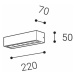 LED2 5131434 BENO 2, A 12 3000K NÁSTĚNNÉ ANTRACIT