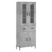 vidaXL Skříň highboard betonově šedá 69,5x34x180 cm kompozitní dřevo