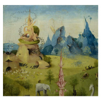 Obrazová reprodukce Zahrada pozemských rozkoší, Hieronymus Bosch, 40 × 40 cm