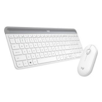 Logitech Slim Wireless Combo MK470 US bílá