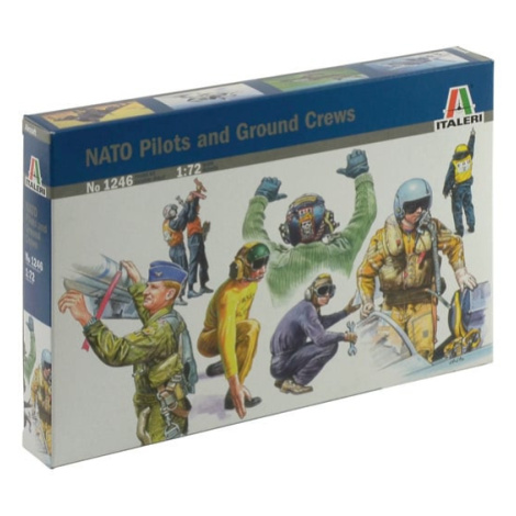 Model Kit figurky 1246 - NATO PILOTS AND GROUND CREW (1:72) Italeri