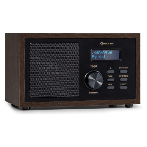 Auna Ambient DAB+/FM rádio, BT 5.0, AUX-In, LC displej, Budík s časovačem