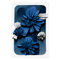 Ilustrace Blue Blossoms, Treechild, (26.7 x 40 cm)