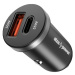 AlzaPower Car Charger P100 USB-A + USB-C Power Delivery 35W černá