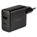 TRONIC® Duální USB nabíječka, 30 W, USB-C PD, USB-A (černá)