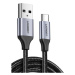 Kabel USB-C QC3.0 UGREEN 1,5 m s hliníkovou zástrčkou (černý)