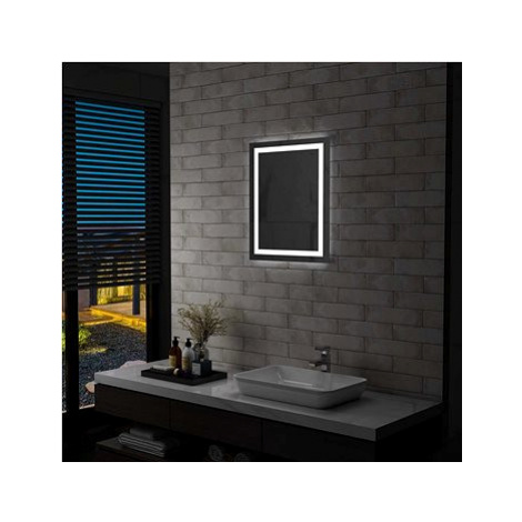 Koupelnové zrcadlo s LED světly a dotykovým senzorem 50 x 60 cm SHUMEE