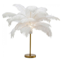 KARE Design Stolní lampa Feather Palm - bílá, 60cm