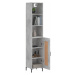 vidaXL Skříň highboard betonově šedá 34,5x34x180 cm kompozitní dřevo