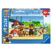 RAVENSBURGER - Tlapková Patrola: Stateční psi; 2x24 dílků