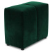 Zelená sametová opěrka k modulární pohovce Rome Velvet - Cosmopolitan Design