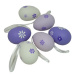 Goba Plastová velikonoční vajíčka fialová
