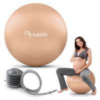 Nukido Těhotenský aerobní míč 65 cm NS-951 béžový