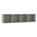 Shumee Knihovna/TV betonově šedá 143×30×36 cm, 800265