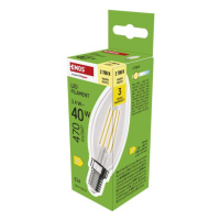 LED žárovka Filament svíčka / E14 / 3,4 W (40 W) / 470 lm / teplá bílá