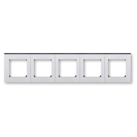 ABB Levit M pětirámeček titanová/kouřová černá 3901H-A05050 70