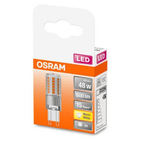 OSRAM OSRAM LED kolíková žárovka G9 4,8W 2 700K čirá