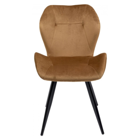 KARE Design Hnědá čalouněná jídelní židle Viva